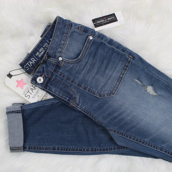 Vanilla Star Juniors Ripped Skinny Jeans - Picture 6 of 8